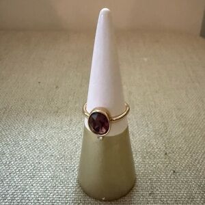 Park Lane Women’s Size 8 Gold Ring with Purple Gemstone